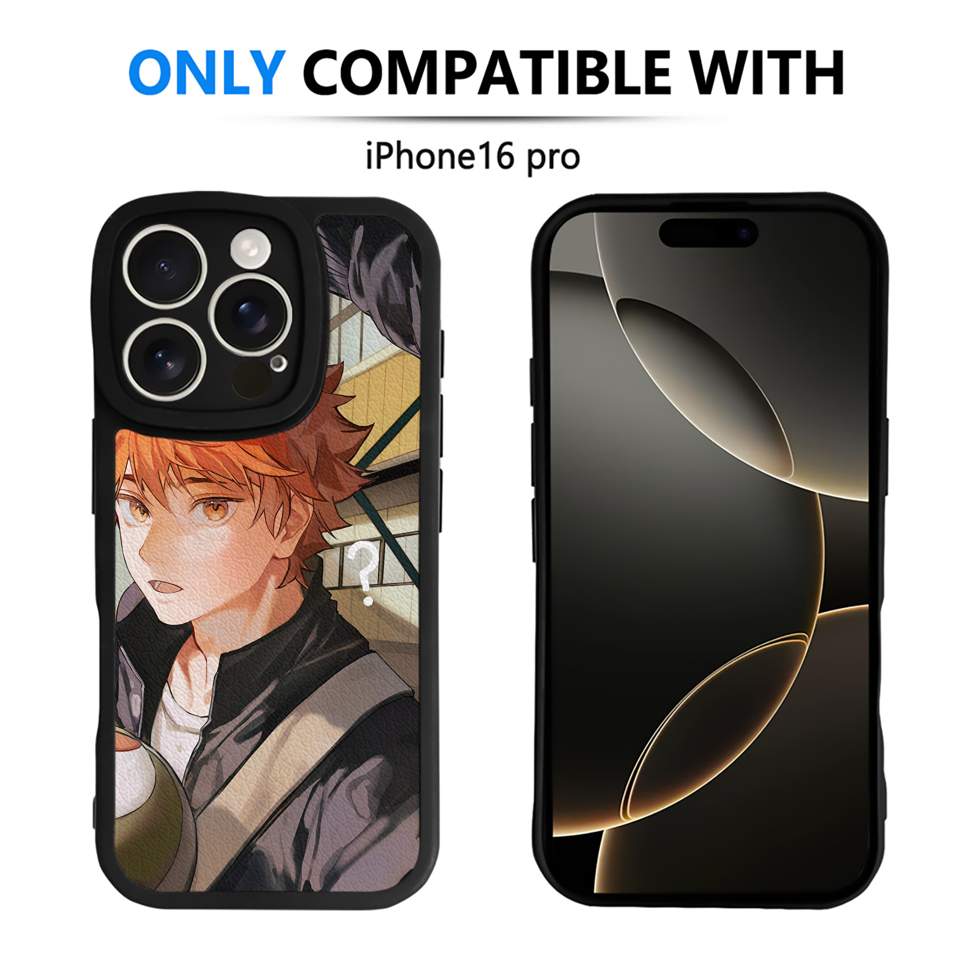 （画像用） ハイキュー!! Haikyu!! 【iPhone 16シリーズ対応】シリコンスマホケース（レザー調） 材質：シリコン